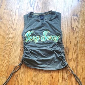 Very Sexy rouched tie up side top